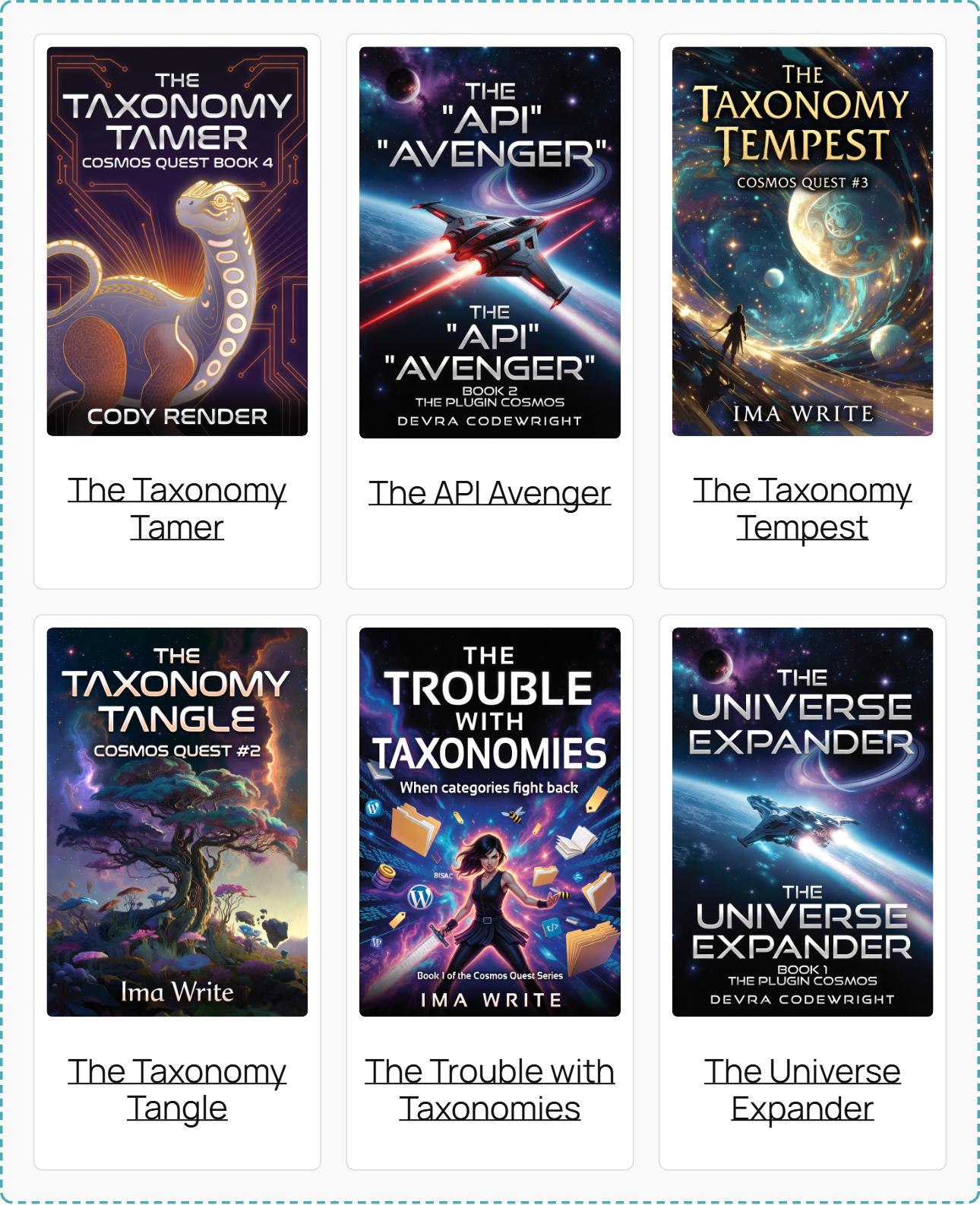 A Book Catalog block freshly inserted showing a live preview of books